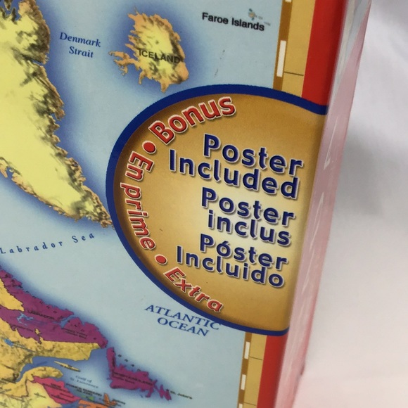 SALE Sealed puzzles with posters Geography Canada & World maps 250pc homeschool - Picture 10 of 11
